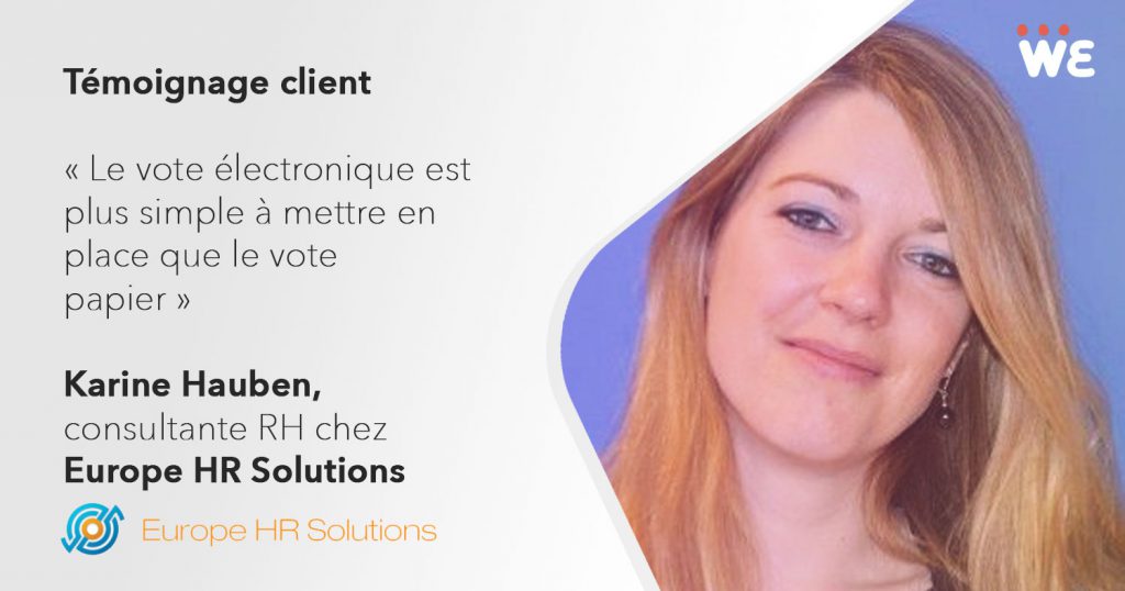 Témoignage client WeChooz de Karine Hauben, Consultante RH chez Europe HR Solutions